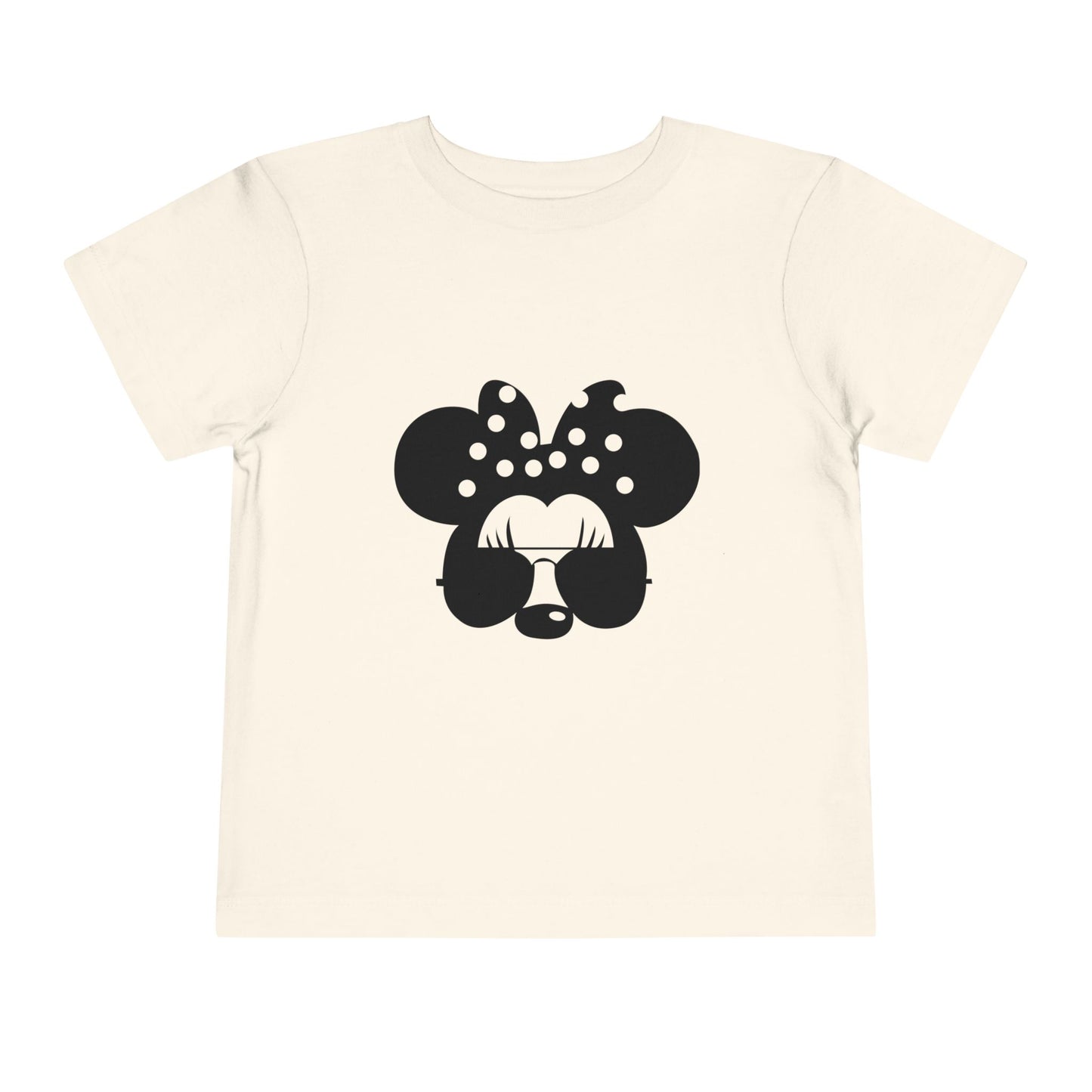 Cute Toddler Tee with Sunglasses Minnie Design, Kids Fashion, Summer Outfit, Birthday Gift, Playdate Shirt