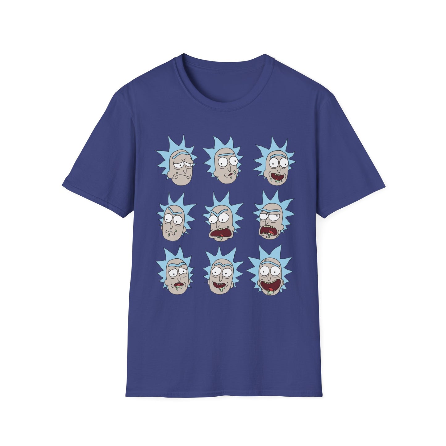 Rick and Morty Unisex Softstyle T-Shirt - Fun Cartoon Design for Fans