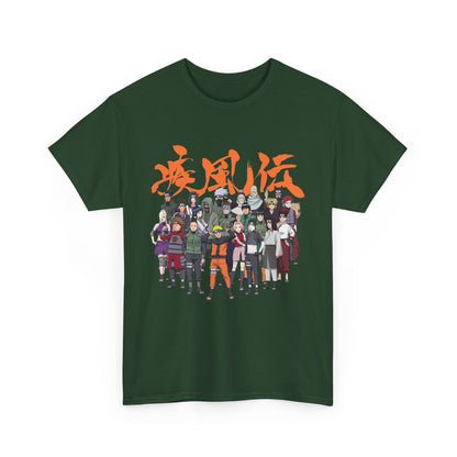 Anime Heroes Unisex Heavy Cotton Tee - Perfect for Fans and Casual Wear