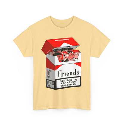 Friends Socializing Unisex Heavy Cotton Tee - Fun Graphic T-Shirt