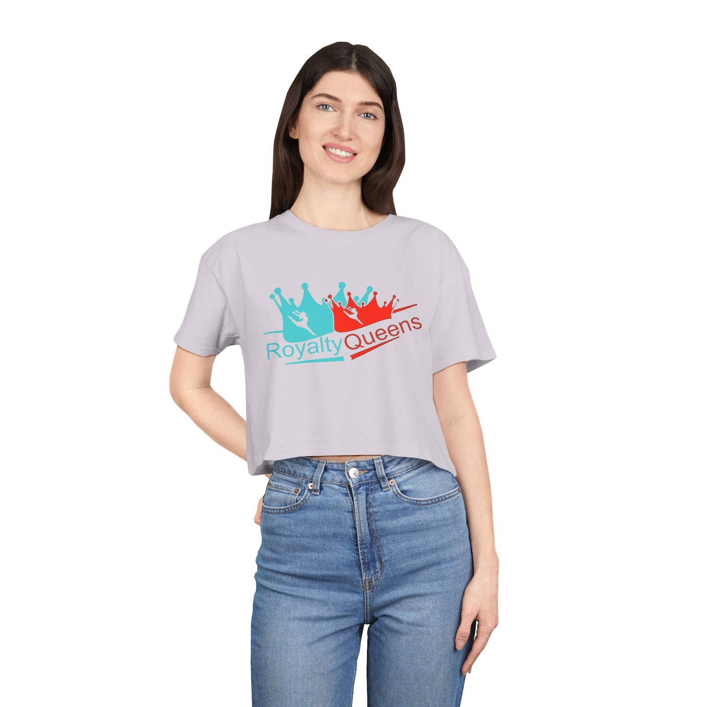 Royalty Queens Women's Crop Tee - Stylish Summer Top, Perfect Gift for Birthdays, Group Events, or Casual Outings