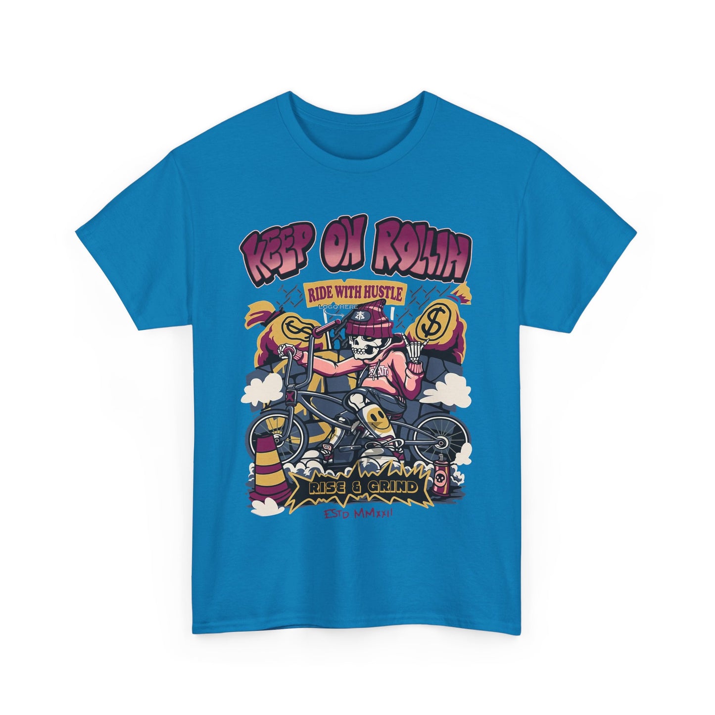 Keep On Rollin' Unisex Heavy Cotton Tee – Hustle Vibes