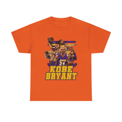 Kobe Bryant Tribute Unisex Heavy Cotton Tee - Basketball Legend Shirt