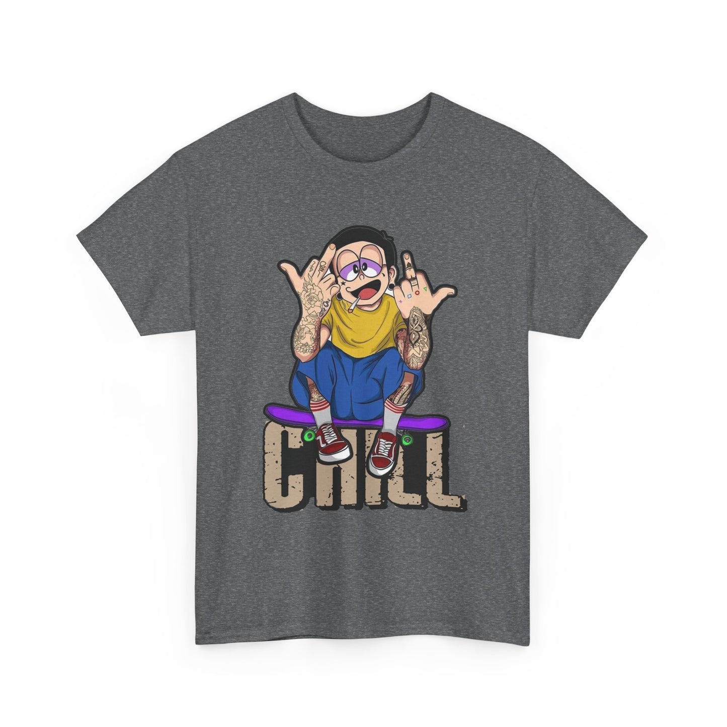 Chill Vibes Unisex Heavy Cotton Tee – Perfect for Relaxed Days