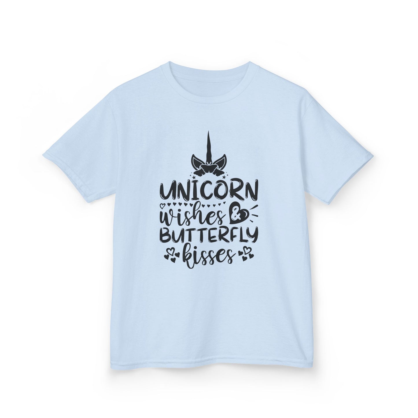 Unicorn Wishes Kids Tee - Adorable Heavy Cotton T-Shirt for Magical Moments