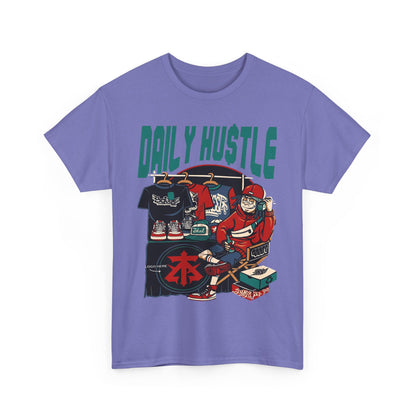 Daily Hustle Unisex Heavy Cotton Tee - Urban Streetwear for Creatives