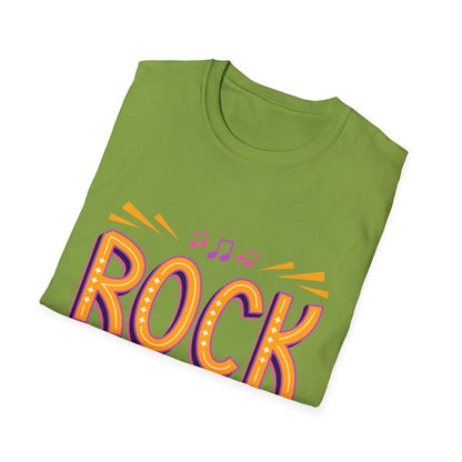 Rock Not Dead Unisex Softstyle T-Shirt | Music Lover Gift, Concert Apparel, Graphic Tee, Casual Wear, Festival Outfit