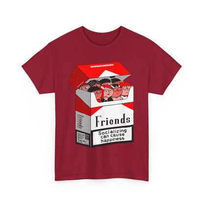 Friends Socializing Unisex Heavy Cotton Tee - Fun Graphic T-Shirt