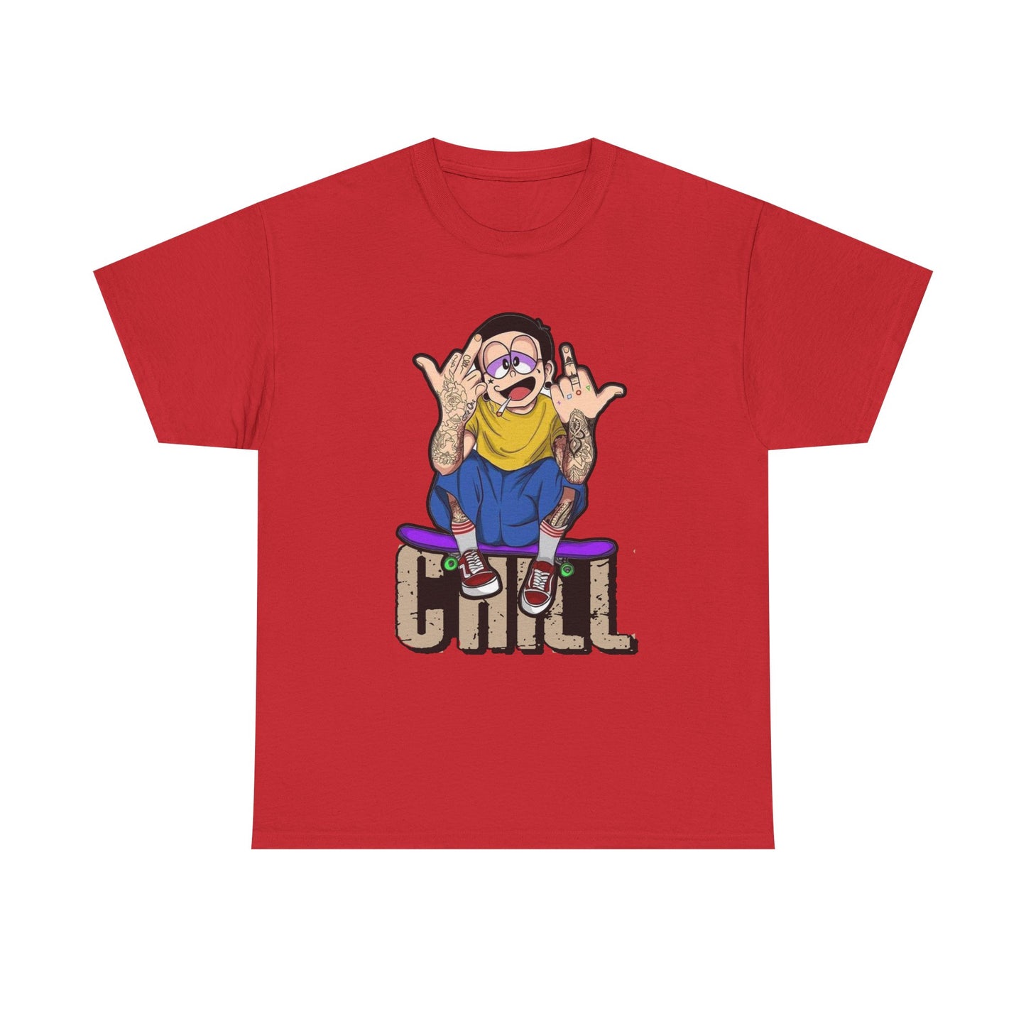 Chill Vibes Unisex Heavy Cotton Tee – Perfect for Relaxed Days