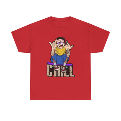 Chill Vibes Unisex Heavy Cotton Tee – Perfect for Relaxed Days