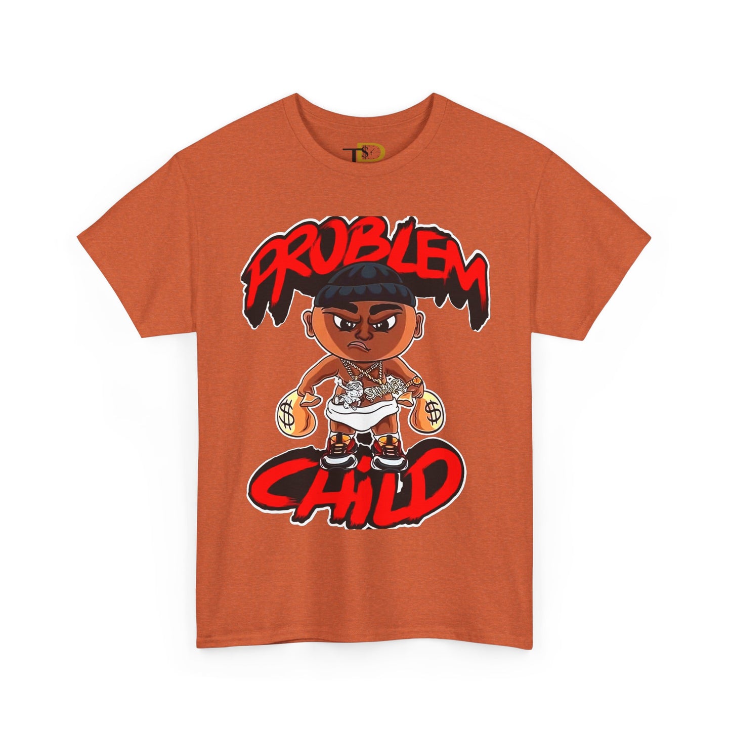 Problem Child Unisex Heavy Cotton Tee - Bold Graphic for Streetwear Lovers