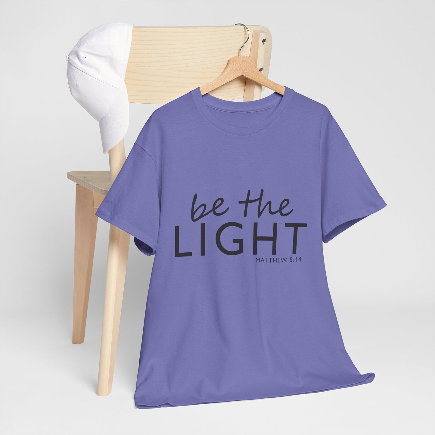 Be the Light Unisex Heavy Cotton Tee - Inspirational Faith Shirt