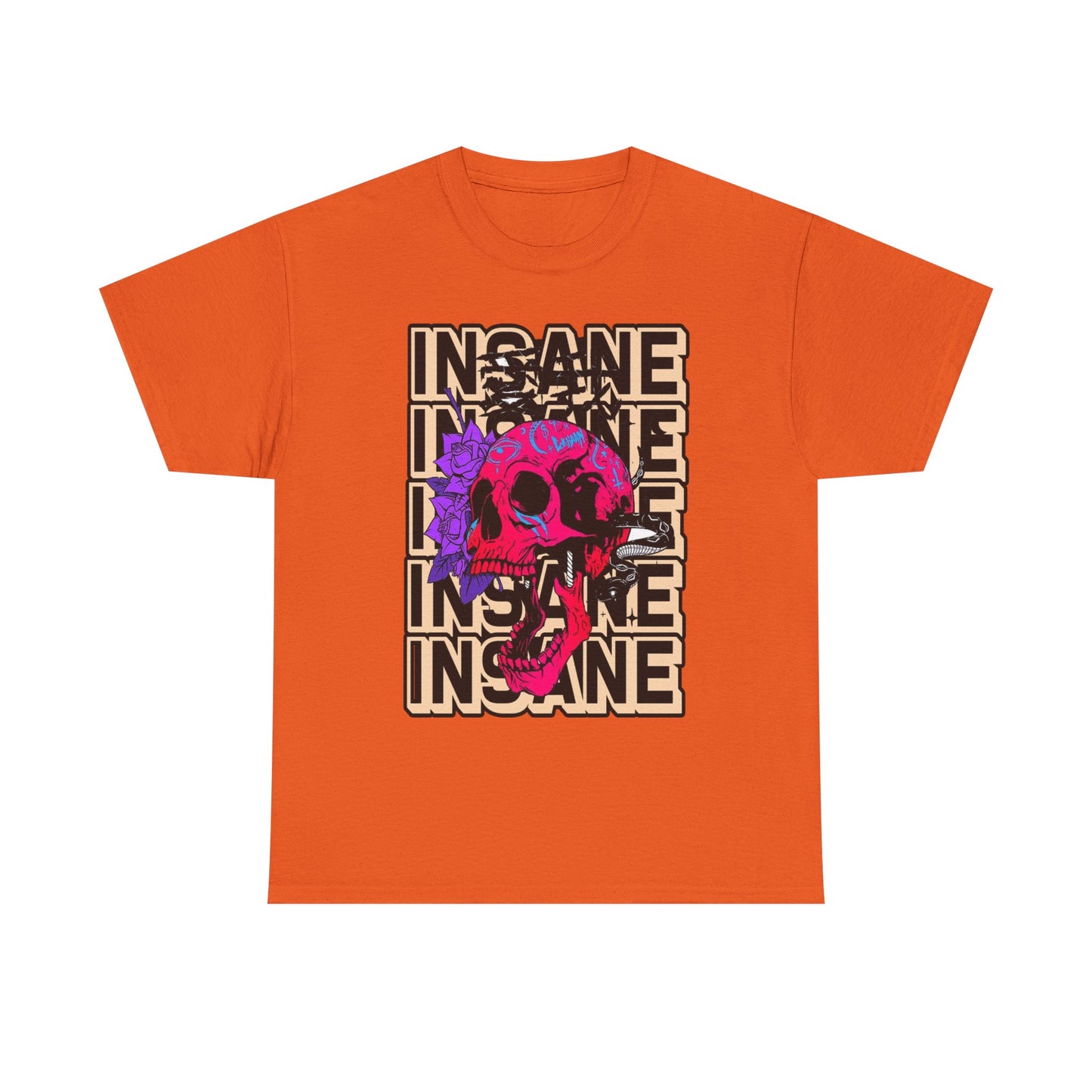 Edgy Skull Art Unisex Heavy Cotton Tee - Perfect for Alternative Fashion Lovers