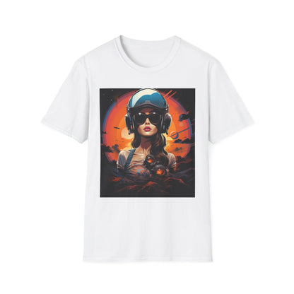 Cosmic Adventure Unisex Softstyle T-Shirt - Retro Space Graphic Tee