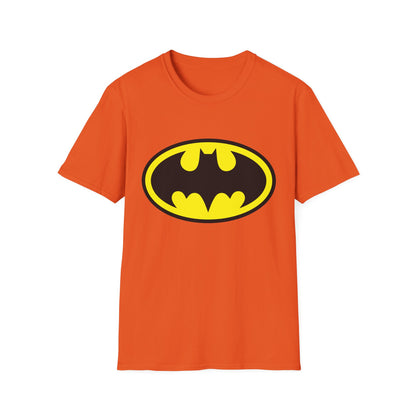 Batman Logo Unisex Softstyle T-Shirt | Fun Graphic Tee for Fans | Perfect Gift for Birthdays, Comic Con, Halloween