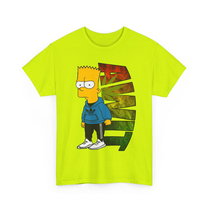 Unisex Heavy Cotton Tee - Bart Simpson Graffiti Style