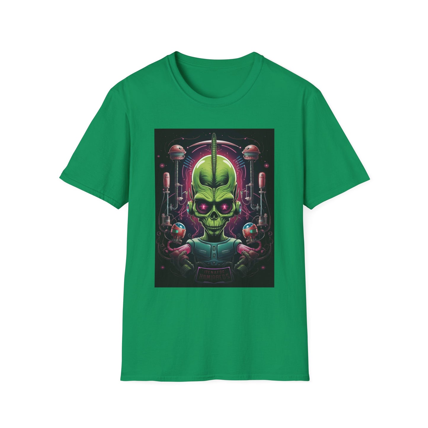 Alien Invader Graphic Unisex Softstyle T-Shirt