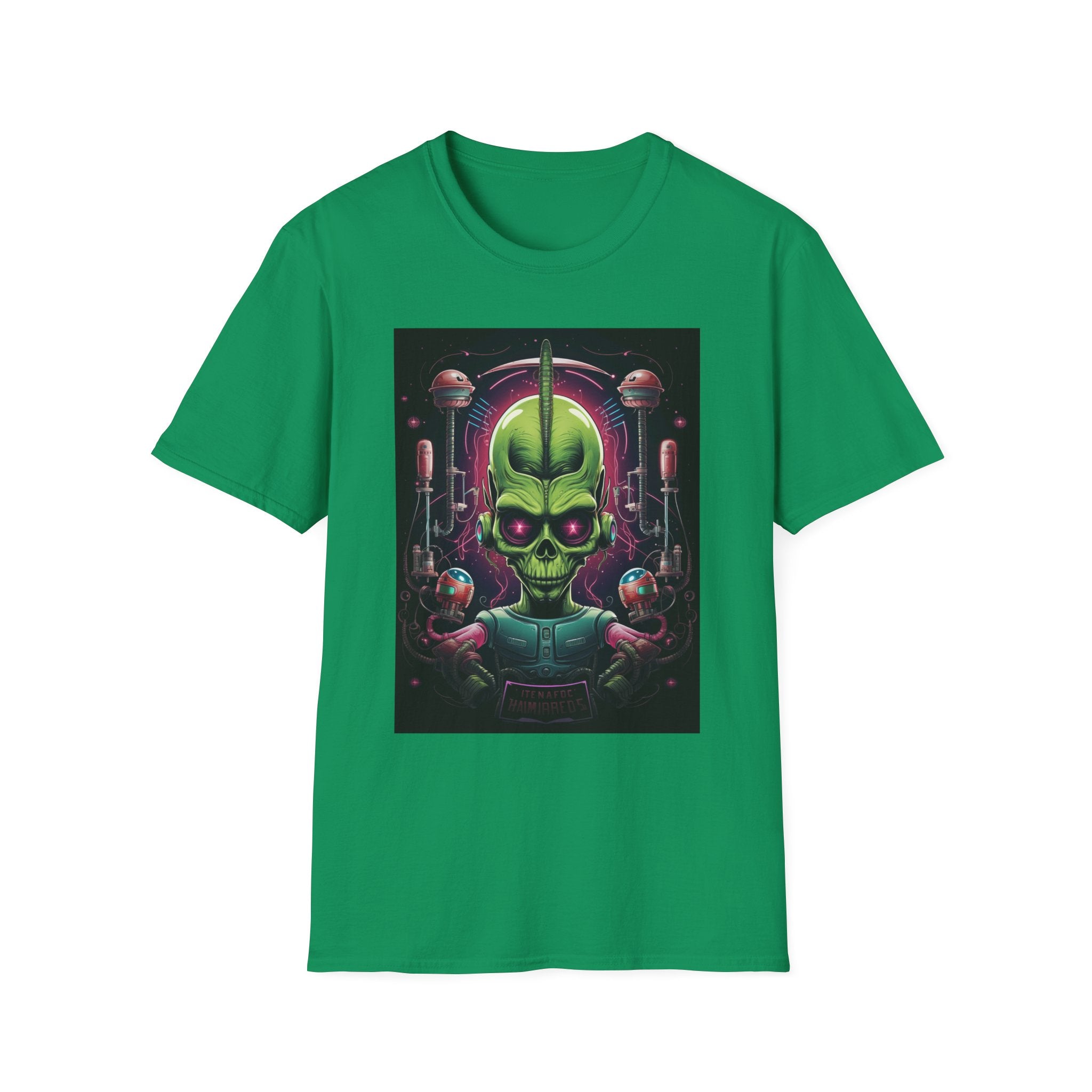 Alien Invader Graphic Unisex Softstyle T-Shirt