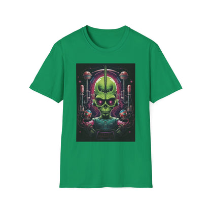 Alien Invader Graphic Unisex Softstyle T-Shirt