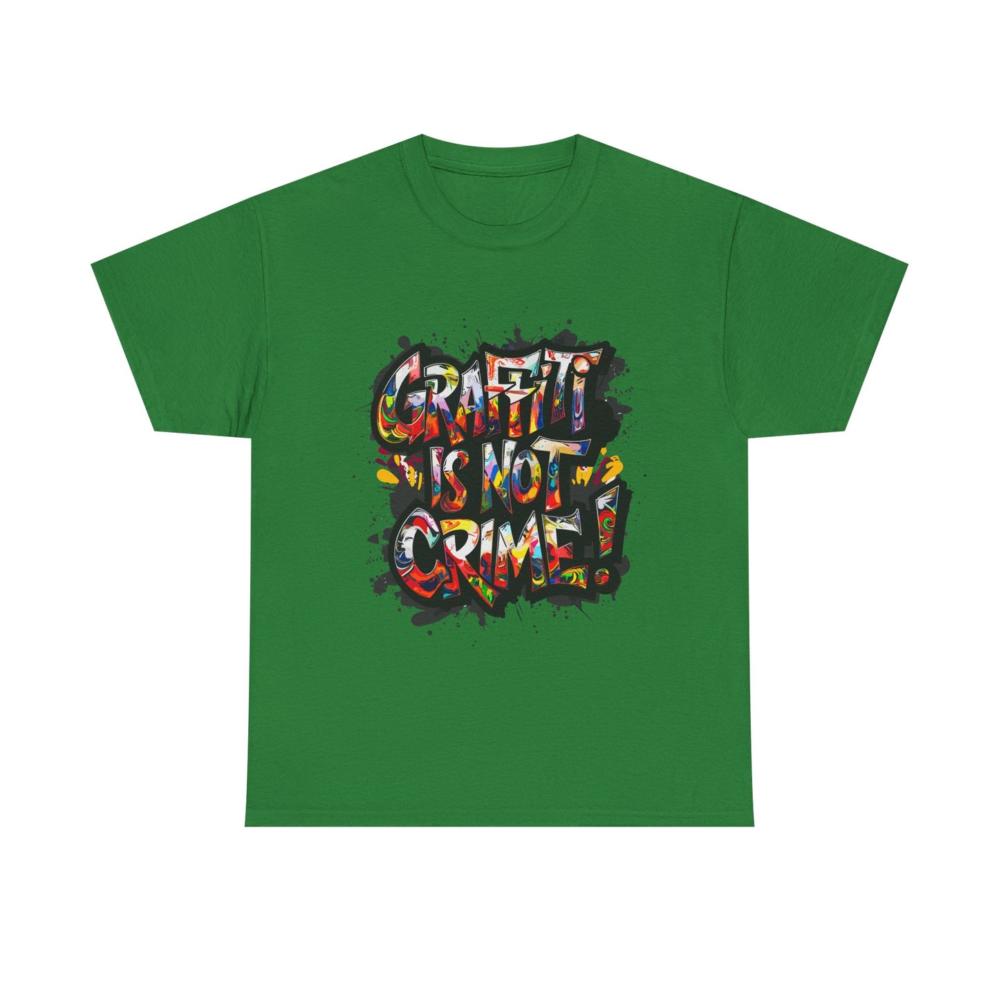 Craft is Not a Crime Unisex Heavy Cotton Tee, Graffiti Art Shirt, Streetwear, Gift for Artists, Art Lover's Top, Trendy Graphic Tee