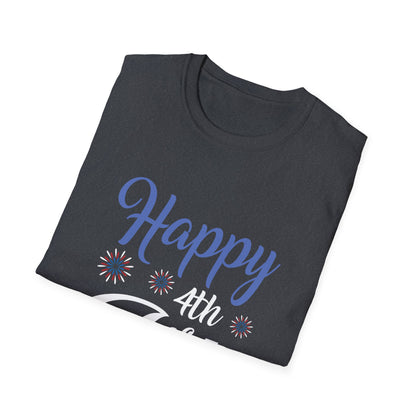 Happy Vibes Unisex Softstyle T-Shirt | Casual Wear, Gift for Friends, Birthday Gift, Positivity Shirt, Everyday Comfort