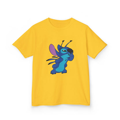 Kids Cotton Tee - Cute Stitch Design for Fun Adventures
