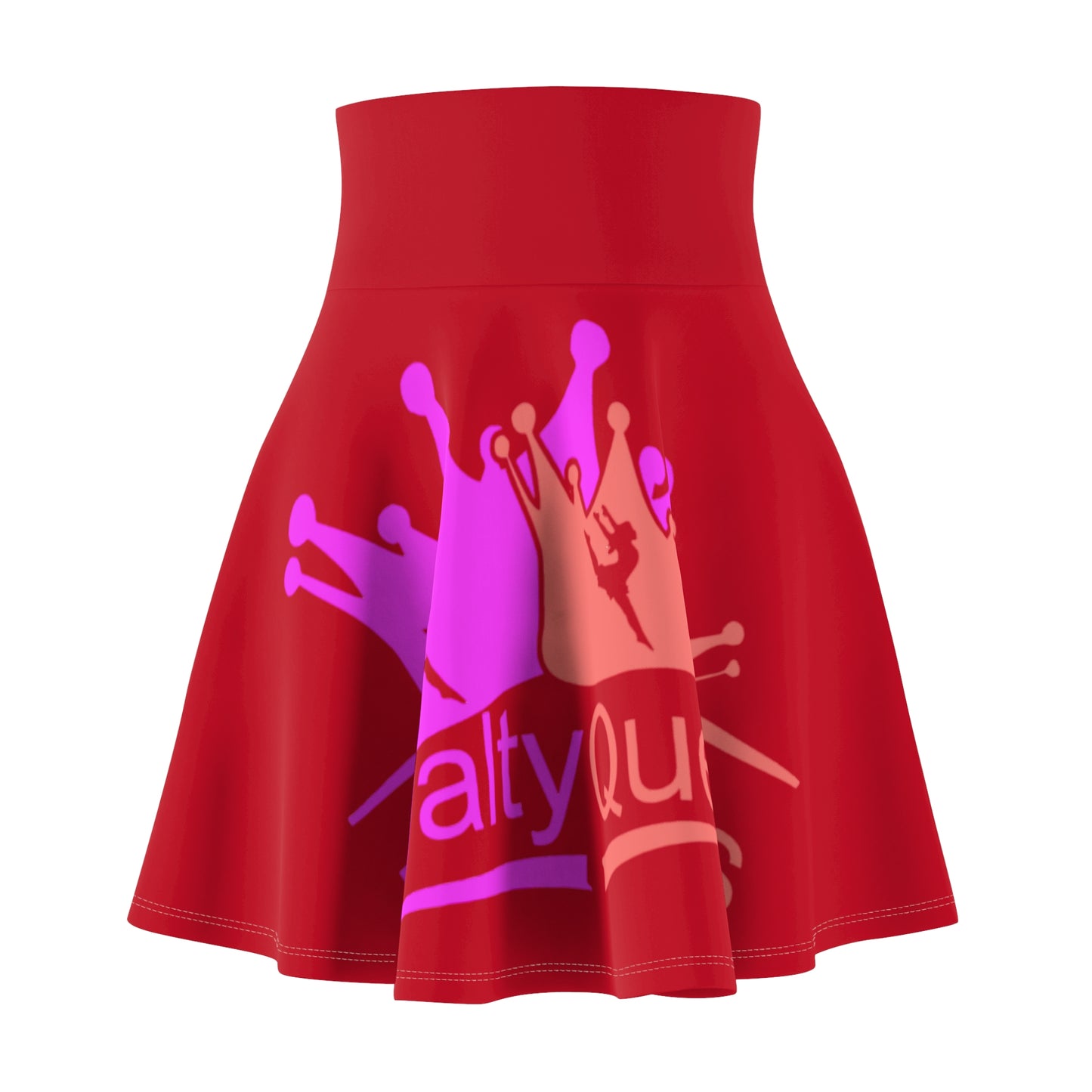 Royalty Women&#039;s Skater Skirt - Fun Red Style for Confident Queens