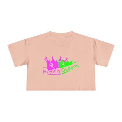 Royalty Queens Women's Crop Tee | Fun, Trendy Shirt for Celebrations, Gifts, Parties, Everyday Wear, Self-Expression