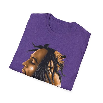 Rasta Lion Unisex Softstyle T-Shirt - Reggae Vibes Inspired Apparel