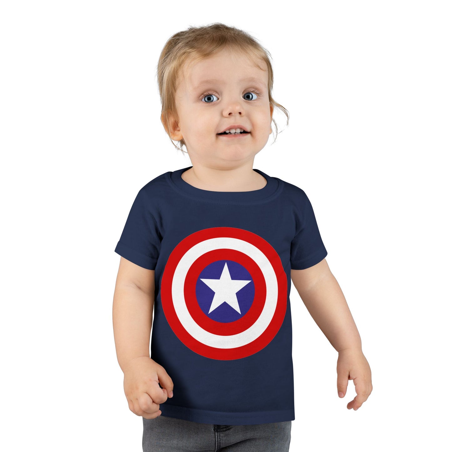 Captain Shield Toddler T-shirt, Kids Superhero Shirt, Birthday Outfit, Gift for Boys, Marvel Inspired Apparel