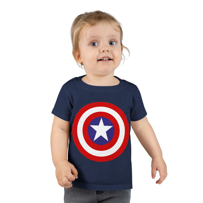 Captain Shield Toddler T-shirt, Kids Superhero Shirt, Birthday Outfit, Gift for Boys, Marvel Inspired Apparel