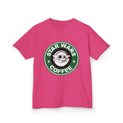 Star Wars Coffee Kids Tee, Fun Graphic T-shirt for Boys & Girls, Perfect for Birthdays, Star Wars Fans, Casual Wear