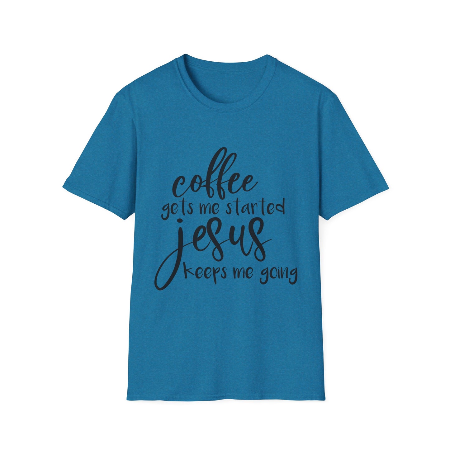 Coffee & Jesus Unisex Softstyle T-Shirt - Inspirational Christian Tee