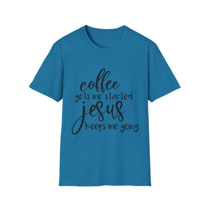 Coffee & Jesus Unisex Softstyle T-Shirt - Inspirational Christian Tee