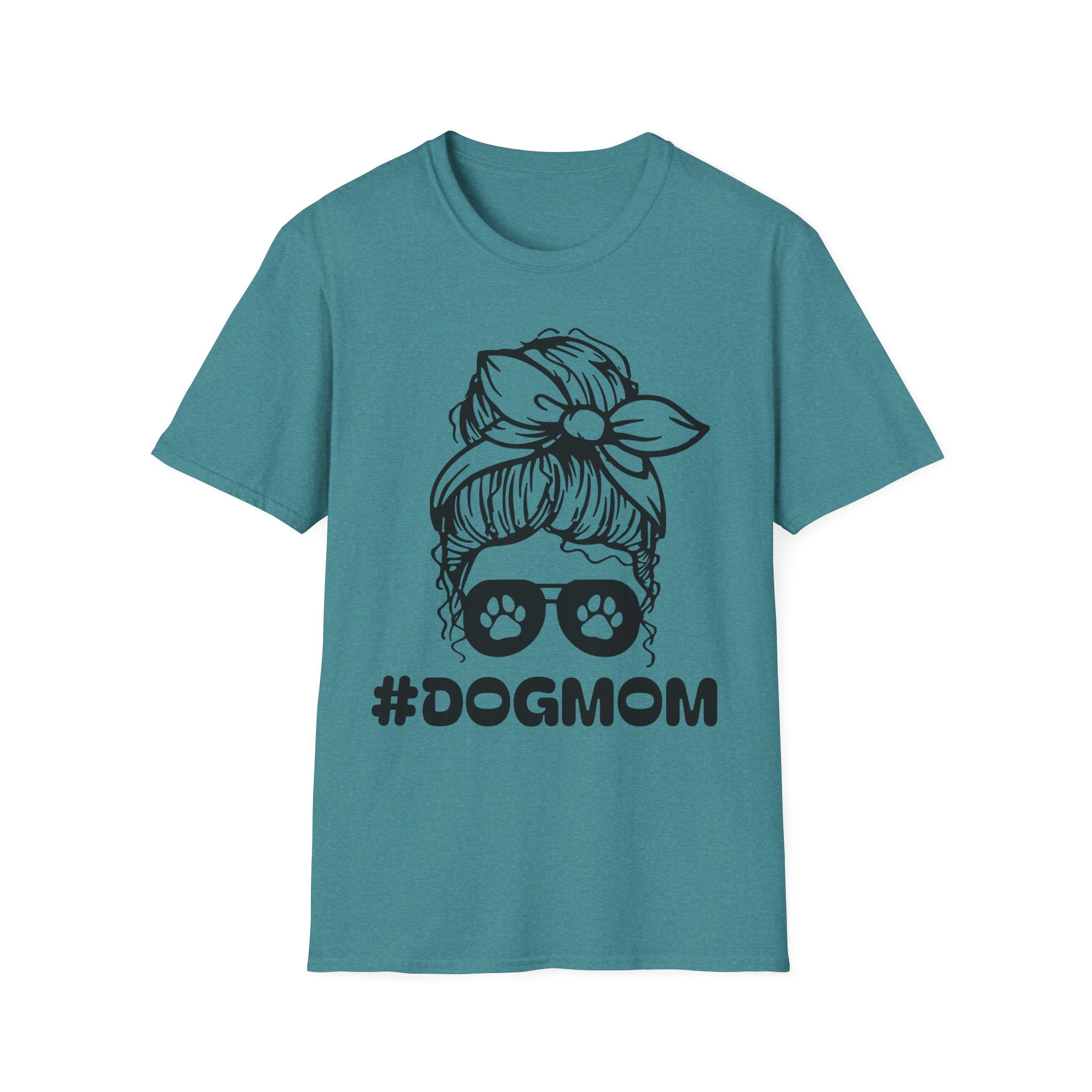 #DogMom Unisex Softstyle T-Shirt - Perfect Gift for Pet Lovers