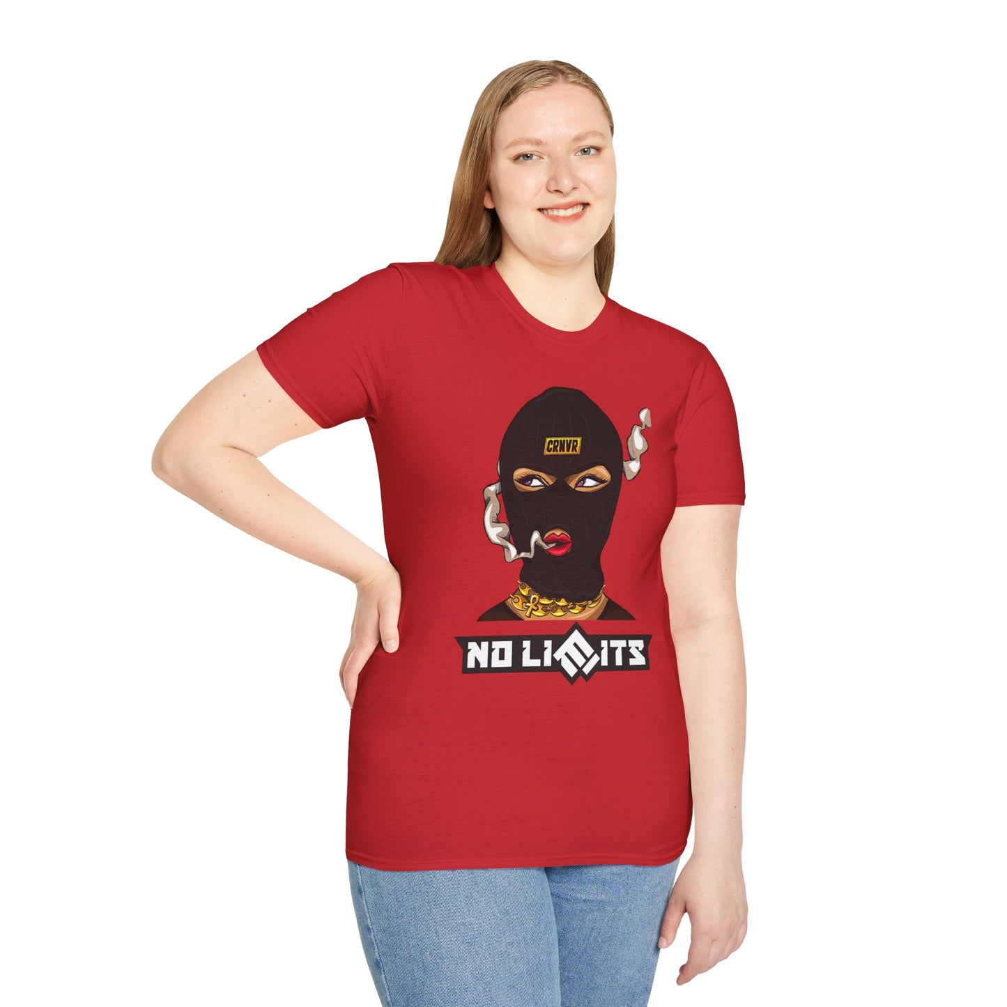 Unisex Softstyle T-Shirt - No Limits Graphic Tee for Bold Individuals