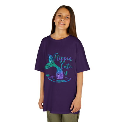 Flippin Cute Kids Tee - Colorful Whale Design for Fun-loving Children