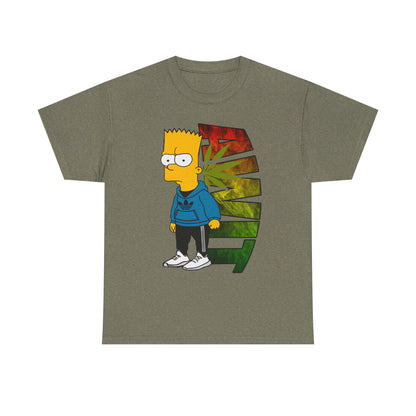 Unisex Heavy Cotton Tee - Bart Simpson Graffiti Style