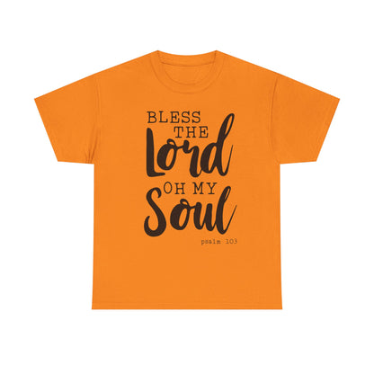 Bless the Lord Unisex Heavy Cotton Tee - Inspirational Christian Shirt