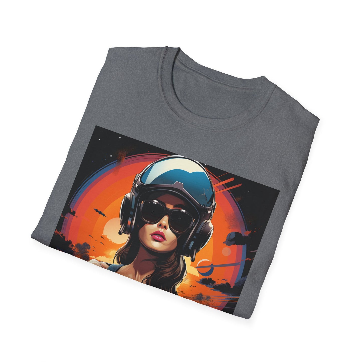 Cosmic Adventure Unisex Softstyle T-Shirt - Retro Space Graphic Tee