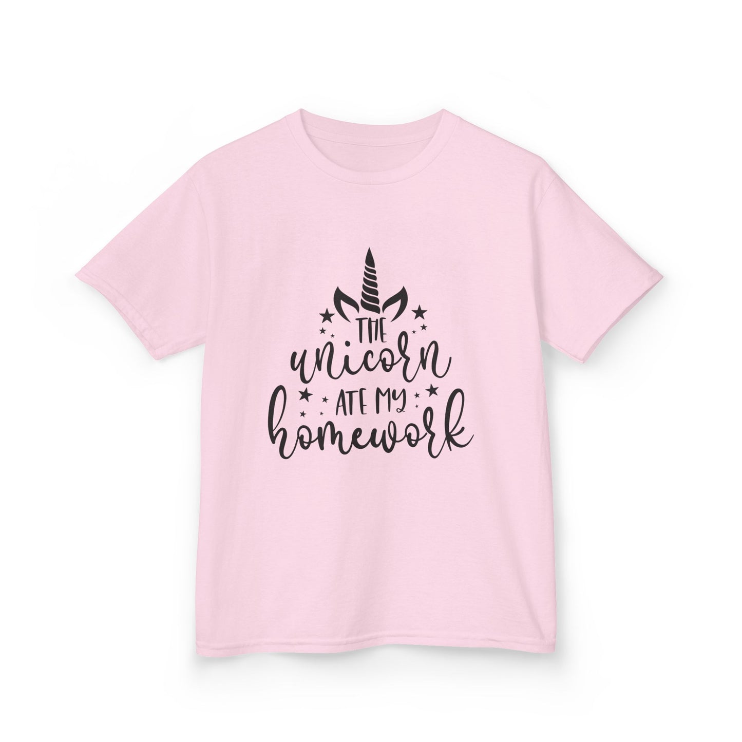 Kids Unicorn Homework Tee - Fun Cotton T-Shirt for Children