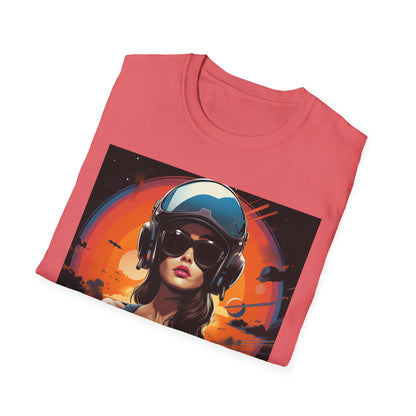 Cosmic Adventure Unisex Softstyle T-Shirt - Retro Space Graphic Tee