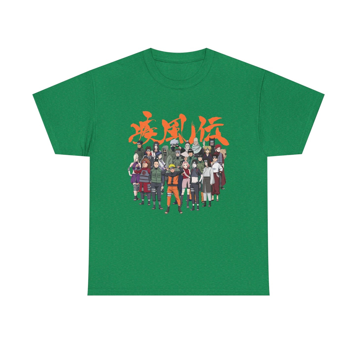 Anime Heroes Unisex Heavy Cotton Tee - Perfect for Fans and Casual Wear