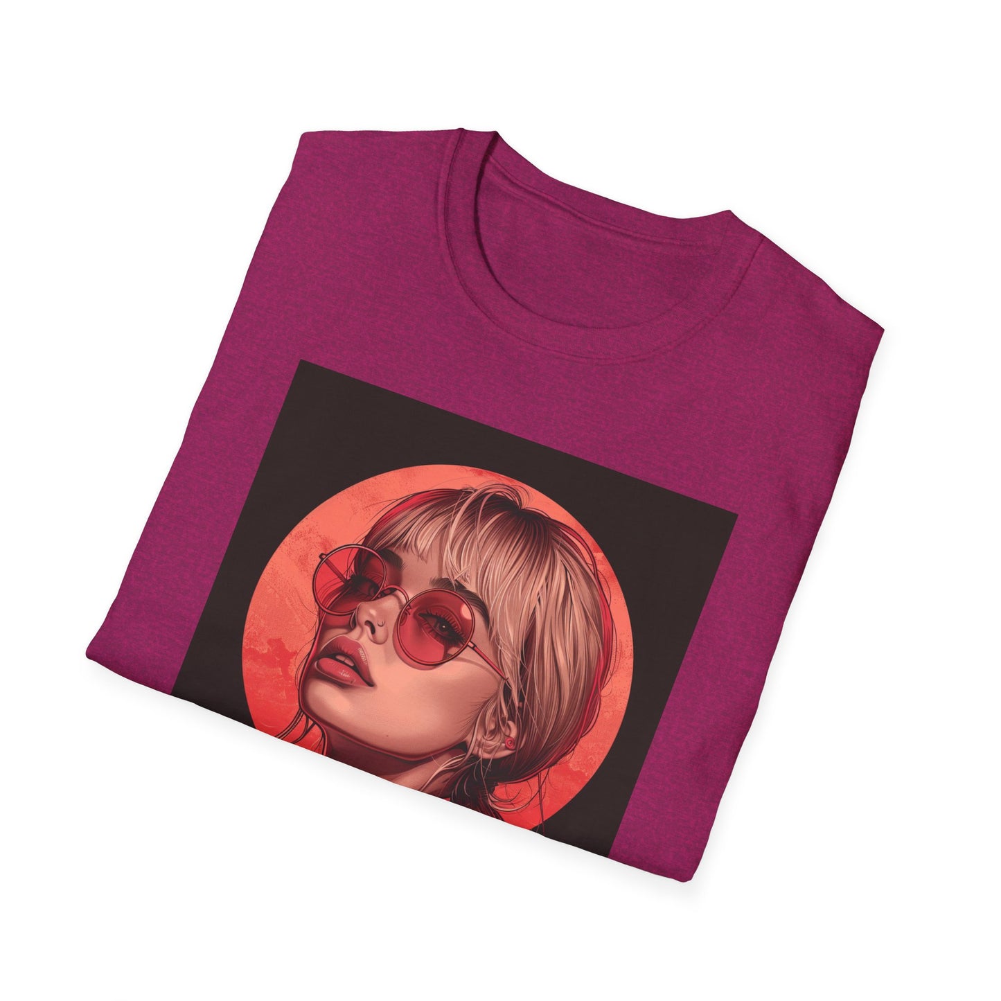 Retro Chic Graphic T-Shirt with Stylish Artwork