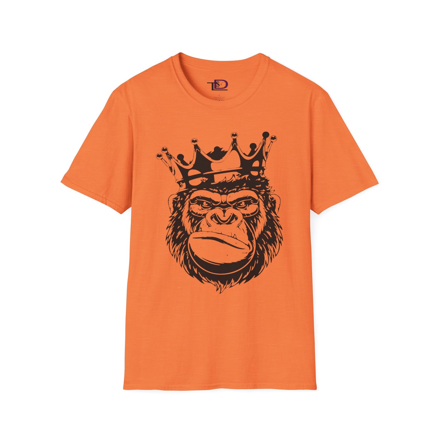 King Status Gorilla T-Shirt | Unisex Softstyle Tee for Casual Wear