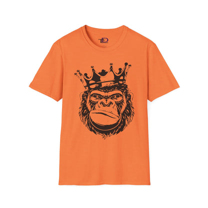 King Status Gorilla T-Shirt | Unisex Softstyle Tee for Casual Wear