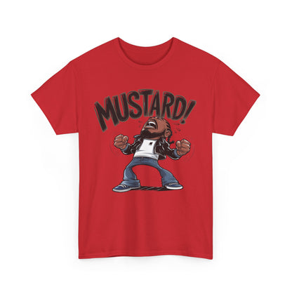 Mustard! Graphic Unisex Heavy Cotton Tee - Fun Casual Streetwear T-Shirt