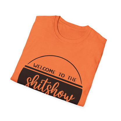 Welcome to the Shitshow Unisex Softstyle T-Shirt - Fun Party Humor Tee
