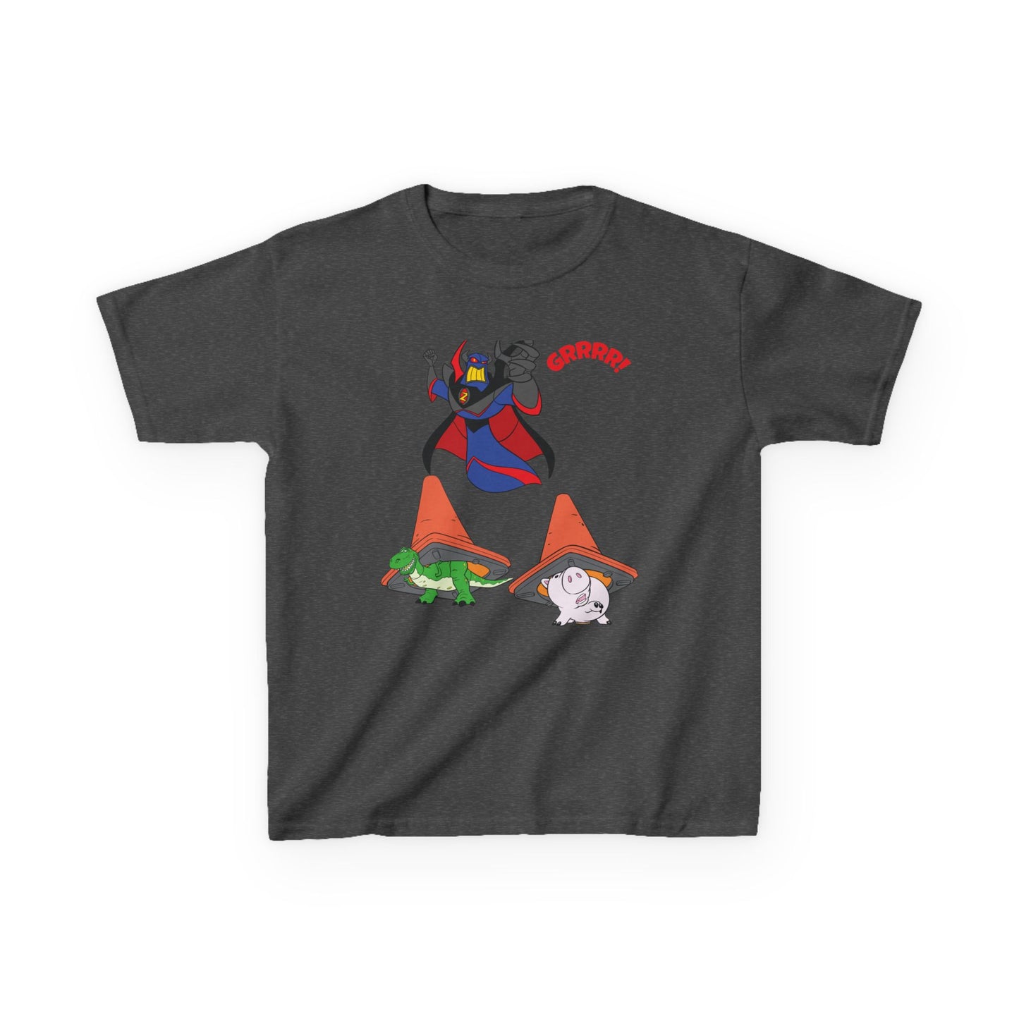 Kids Cartoon Battle Tee - Fun & Unique Grrr! Design