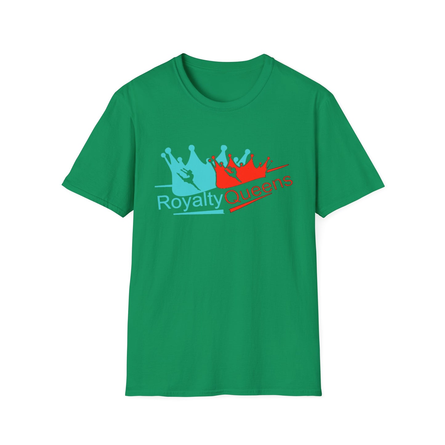 Royalty Queens Unisex T-Shirt, Softstyle Tee for Girls, Crown Graphic, Birthday Gift, Queen's Day Celebration, Casual Wear